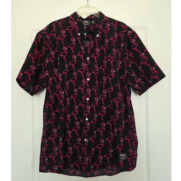 Wesc Other - WESC Flamingo Print Button Down Short Sleeve Shirt Mens XL/ Womens XXL‎ Beach